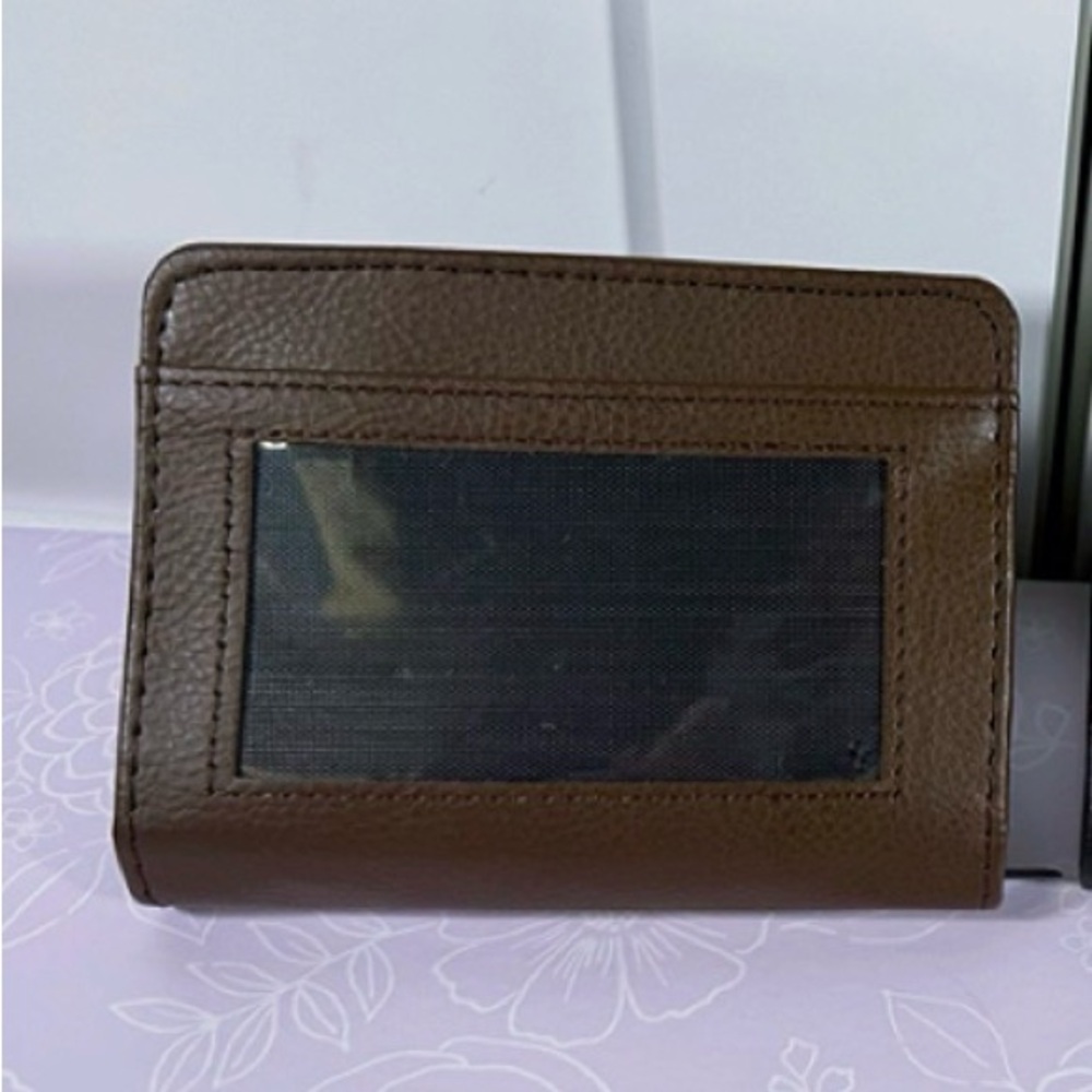 Gold Coast brown faux Leather card holder Wallet